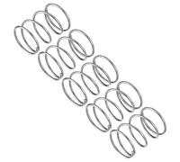 QUARKZMAN Molle a Compressione, Molle a Spirale 5pz Mini Molle 304 in Acciaio Inossidabile, Specifiche Molle 25mm Esterno Diametro, 1,6mm Filo Misura, 35mm Libero Lunghezza, Argento Tono
