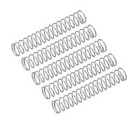 QUARKZMAN Molle a Compressione, Molle a Spirale 5pz Mini Molle 304 in Acciaio Inossidabile, Specifiche Molle 4mm Esterno Diametro, 0,2mm Filo Misura, 25mm Libero Lunghezza, Argento Tono