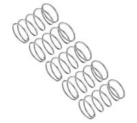 QUARKZMAN Molle a Compressione, Molle a Spirale 5pz Mini Molle 304 in Acciaio Inossidabile, Specifiche Molle 25mm Esterno Diametro, 1,6mm Filo Misura, 45mm Libero Lunghezza, Argento Tono
