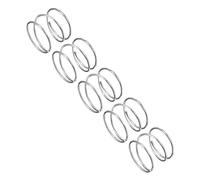 QUARKZMAN Molle a Compressione, Molle a Spirale 5pz Mini Molle 304 in Acciaio Inossidabile, Specifiche Molle 18mm Esterno Diametro, 1mm Filo Misura, 15mm Libero Lunghezza, Argento Tono