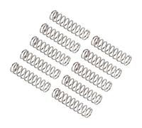 QUARKZMAN Molle a Spirale, 0.6mmx6mmx25mm Compression Molle 304 Inox Acciaio x Molla a Compressione a Spirale 10pz per Negozi e Casa Riparazioni, [Argento]