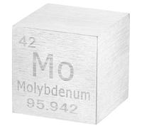 QUARKZMAN Molybdenum Cube 1 Inch Cubo Ad Alta Densità Di Metallo Argento | Elementare, Per Collezione Di Elementi Chimici, Applicazione Didattica Scientifica Esperimento, Cubo Di Metallo