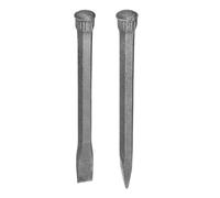 QUARKZMAN Muro Scalpello Roccia 13.8" Piatto Testa 14.6" Punta Testa | 1set, Roccia Calcestruzzo Malta Pietra Scalpello Mattone, Scalpello Pietra Mattone, Rompere Intagliare Demolire Spaccare