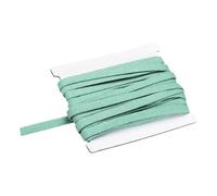 QUARKZMAN Nastro A BIA Doppia Piegatura, 1/4 Pollice X 6 Iarde Nastro in Cotone Spigato per Cucire Imballaggio Artigianato Fai da Te, Verde Chiaro