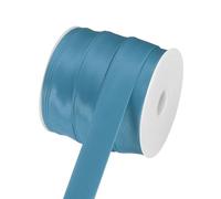 QUARKZMAN Nastro A Bies Doppia Piegatura per Cucire 2.5cm X 25 Metri Nastro A Bies Continuo in Raso per Orlatura Imbastitura Cuciture Orlo Stoffa Tubolare Lavoretti Fai da Te Blu Scuro