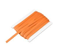 QUARKZMAN Nastro A Doppia Piega per Cucire 1/3 di Pollice X 12 Iarde Satinato Prepiegato Continuo per Cuciture Trapunte Orli Finiture DIY Artigianato Arancione