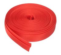 QUARKZMAN Nastro A Sesgo Doppio Cucire, 1,5 Cm X 5,5 Iarde Nastro A Sesgo in Raso Continuo per Imbastitura Cuciture Orlo Fodera per Trapunte E Coperture Fai da Te, Rosso