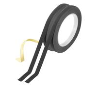QUARKZMAN Nastro Adesivo In Tessuto Acetato Isolante, 0.3in x 98ft Nastro Elettrico Nero Resistente al Calore per Riparazioni di Laptop Elettrici Automobili Chitarre Cablaggi, 2Pezzi