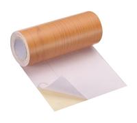 QUARKZMAN Nastro Effetto Legno, 15cm x 10m Patch Autoadesivo per Riparazione Effetto Legno per Battiscopa, Porte, Riparazione Pavimenti, Arredamento Casa Rosso Ciliegia