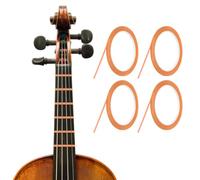 QUARKZMAN Nastro guida per dita violino 4 Pezzi 50m 3mm PET Arancione | Lunghezza 164 piedi, Larghezza 0,12 pollici, Guida per violino e violoncello, per strumenti orchestrali, Note sulla tastiera