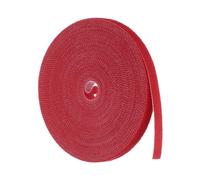 QUARKZMAN Nastro per Piante da Giardino 33ft 25/64" Legami per Piante da Giardino Riutilizzabili in Nylon Twist Tie per Giardinaggio Casa Ufficio, Rosso