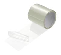 QUARKZMAN Nastro Sigillante Impermeabile, Nastri Autoadesivo PVC Riparazione Perdite Striscia di Tenuta per HVAC Crepa Tetto Barca Tubi Tendalini, Trasparente, 1,5m x 10cm