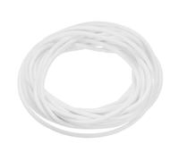 QUARKZMAN Nastro Sigillante Schiuma Silicone, Diametro 2.5mm(0.1") Lunghezza 8 Metri(26.25 Ft) Guarnizione Gomma Spugna Rotonda Corda Gomma Solida per Macchinari e Industrie, Bianco