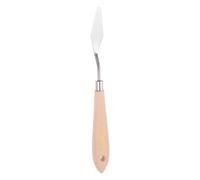 QUARKZMAN No.6 Spatola per Pittura Spatola a Punta Acciaio Inossidabile con Manico Legno di Faggio per Diffusione Miscelazione Tela Pittura Olio Acrilica