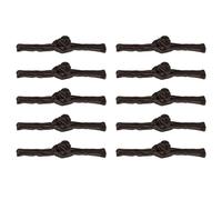 QUARKZMAN Nodi Cinesi Bottoni da Cucire Chiusura, 10 Coppie Bottoni da Cucire Fermagli per DIY Cheongsam Tang Suit Mantelli Cappotti Costumi da Sposa (Marrone Scuro)