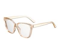 QUARKZMAN Occhiali Da Sole Per Donne E Uomini, Tipo Piatto Anti Luce Blu PC Occhiali Alla Moda Protezione Sole Ombrelli Per Guidare, Fare Shopping E Scattare Foto, Colore Tan