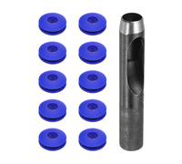 QUARKZMAN Occhielli in Plastica Multiuso 11Pz, Set Occhielli, 12mm Occhielli Plastica Generic Occhielli Per Teloni Rondelle Occhielli Plastica Antiruggine per Teloni per Camion, Blu