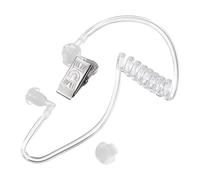 QUARKZMAN Orecchio Pezzo Auricolare Agente Segreto Auricolare Costume Puntello con Auricolari Sostituzione Acustica Tubo per 2-Via Radio Audio Cuffie Pacco of 1