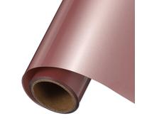 QUARKZMAN Oro Rosa Termoadesivo Vinile Adesivo, 12" x 5FT Rotolo Vinile Adesivo Permanente Termoadesivo per Decalcomanie Taglio, Cartelli, Scrapbooking, Artigianato, Decorazioni Casa
