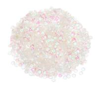 QUARKZMAN Paillettes Sfuse 4mm Glitter 3000pz a Tazza per Ricamo, Creazione Gioielli, Artigianato, Cucito - Trasparenti