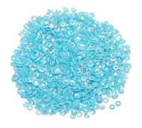 QUARKZMAN Paillettes Sfuse 4mm Glitter 3000pz a Tazza per Ricamo, Creazione Gioielli, Artigianato, Cucito - Azzurro Chiaro