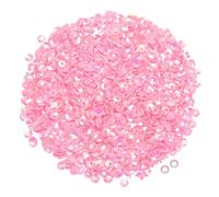 QUARKZMAN Paillettes Sfuse 4mm Paillettes Glitter 3000pz Paillettes a Tazza Paillettes per Ricamo Creazione Gioielli Artigianato Cucito, Rosa Intenso