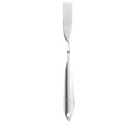QUARKZMAN Palette Knife Painting Tool 8.39" 304 Acciaio Inossidabile Piatto Spatola Pittura Palette Knife Con Design A Foro Per Acrilico Tela, Argento