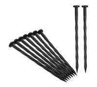 QUARKZMAN Pali da giardino 100pz 8" - plastica paesaggio pali a spirale paesaggio bordatura ancoraggio spine nylon giardino bordatura chiodi per giardino prato cortile erbacce