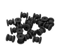 QUARKZMAN Palle di Gomma Antivibrazione Rc Controller Volo F4 F7 Gimbal M4x12mm, Ammortizzatori a Sfera in Gomma per Modelli Rc, Accessori per Droni Fai-Da-Te (Nero), Confezione da 36 Pezzi