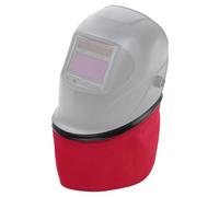 QUARKZMAN Paraschiena per Casco da Saldatura in Cotone FR Diviso Avvolgente Paraschiena per Collo Copri Casco da Saldatura Accessori per Cappuccio da Saldatura, Rosso
