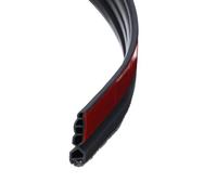 QUARKZMAN Paraspifferi Per Porte, Striscia Adesiva Autoadesiva Con Pennello Per La Parte Inferiore Della Porta Per Tenere Fuori Il Freddo, Sigillo Inferiore (3Ft, Nero)