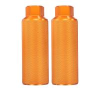 QUARKZMAN Peg per Bicicletta in Lega di Alluminio Peg Posteriori per Acrobazie Antiscivolo Supporti per Sella Posteriore Adatti Ad Assi da 3/8" per Mountain Bike BMX Giallo