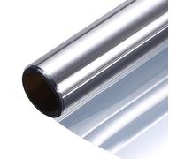 QUARKZMAN Pellicola Per Finestre Privacy, Pellicola Riflettente PET A Specchio Unidirezionale Per Controllo Del Calore Autoadesiva Per Vetro Per Privacy Diurna Per Casa Ufficio,