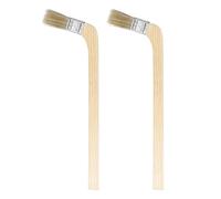 QUARKZMAN Pennelli per Pittura, 2pz, Larghezza 2,5 Cm, Riutilizzabili, con Angolo Piegatura, per Radiatori, per Tutti Dipinti Olio Lattice, Pareti, Mobili, Miglioramento Casa