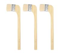 QUARKZMAN Pennello per Verniciare 3Pz Larghezza Pennello 2" Lana Morbida Varie Pennelli Angolati Pennello per Radiatori per Verniciare Mobili Trattamenti Pareti, Bianco