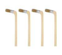 QUARKZMAN Pennello per Verniciare 4Pz 1" Larghezza Pennello Angolato Varietà Pennelli Radiatore per Pittura a Olio Lattice Mobili Pareti Miglioramento Casa, Marrone