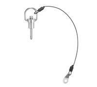 QUARKZMAN Perni di Bloccaggio a Sfera con Maniglia Pulsante, Diametro Perno 6mm, Lunghezza Utilizzo 15mm Perno a Rilascio Rapido con Cavo Sicurezza, Acciaio Inossidabile 321