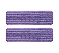 QUARKZMAN Pezze Mop In Microfibra, 38x12 Cm Ricariche Riutilizzabili Mop Piatto Con Attacco A Strappo Per La Pulizia Di Superfici/Pavimenti In Legno Duro Per Casa Ufficio Ristorante.