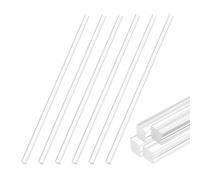QUARKZMAN Pezzi Barre Quadrate In Acrilico Trasparente, x Barra In Plastica PMMA Diffusori Di Luce, Supporti Per Espositori, Modellismo Fai Da Te Decorazioni Per Casa E.