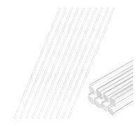 QUARKZMAN Pezzi Barre Quadrate In Acrilico Trasparente, x Barra In Plastica PMMA Per Diffusore Di Luce, Supporti Per Stand Espositivi, Modellismo Fai Da Te Decorazioni Casa E.