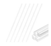 QUARKZMAN Pezzi Barre Quadrate In Acrilico Trasparente, x Barra In Plastica PMMA Per Diffusore Di Luce, Supporti Per Espositori, Modellismo Fai Da Te Ornamento Casa E Giardinaggio-2mm.
