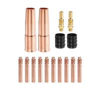 QUARKZMAN Pezzi Kit Pistola Saldatura MIG Ugello Punta Contatto Diffusore Accessori Ricambio Saldatore MIG con Supporto Collegamento per Torcia Saldatura 200L/250L/Tweco.