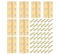 QUARKZMAN Pezzi Mini In Ottone Solido, Pollici Piccole Cerniere Per Mobile Con Viti Di Montaggio, Cerniere A Libretto Per Cassetta Gioielli, Scatola In Legno, Cassetti Mobili, Progetto.