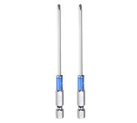 QUARKZMAN Pezzi Punta A Cricchetto Phillips PH1 Codolo Esagonale Lunghezza (100mm) Asta Magnetizzata Testa Crociata Punta Trapano Acciaio S2 Brillantetura A Specchio Potenziata Utensile.