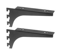 QUARKZMAN Pezzi Regolabili Scaffalatura, A Binario Singolo Da Supporti Resistente Per Scaffalature Supporti In Metallo Per Armadi Librerie Scaffali Negozio Nero.