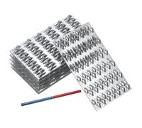 QUARKZMAN Piastre per Capriate 180x102mm con Denti Altezza 10mm | 10 Pezzi, Zincata, Staffa di Legatura per Capriate in Legno per Tetti, Connettori per Legname