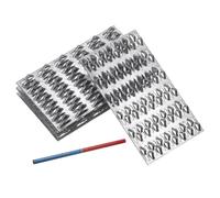 QUARKZMAN Piastre per Capriate 5 Pezzi 180x102mm Altezza Denti 10mm | Piastra Riparazione Travetti Dentata, Staffa Collegamento Zincata, per Capriate Legno Tetti, Connettori Legname
