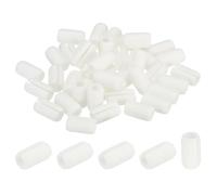 QUARKZMAN Piedini per Griglia Lavello Cucina, 40pz 5mm ID x 8mm OD Gommini di Ricambio in Gomma per Protezione Griglia Lavello, Bianco