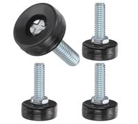 QUARKZMAN Piedini Regolabili Per Mobili Con Filettatura M8, 4Pz 5/16"-16 25mm L Piedini Regolabili Per Mobili Con Filettatura A Vite Per Sedia Livellamento Per Tavolo Sedia Nero