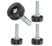 QUARKZMAN Piedini Regolabili Per Mobili Con Filettatura M8, 4Pz 5/16"-16 30mm L Piedini Regolabili Con Filettatura A Vite Per Sedia Livellamento Per Tavolo Sedia Nero